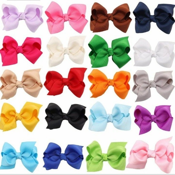 Accessories Baby Girl 20pcs Ribbon Hair Bows Poshmark
